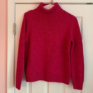Lands End pink turtleneck sweater